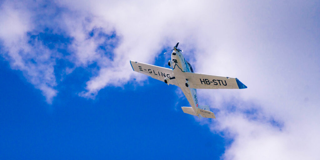 first flight for student built electric sling sling aircraft