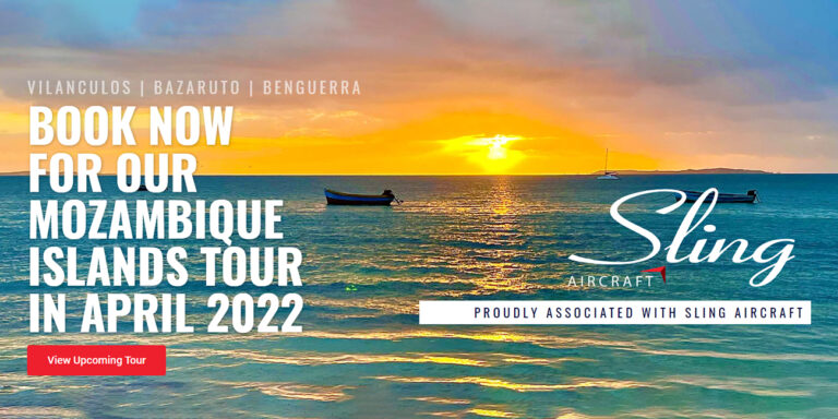 taking you places mozambique islands tour sling aircraft