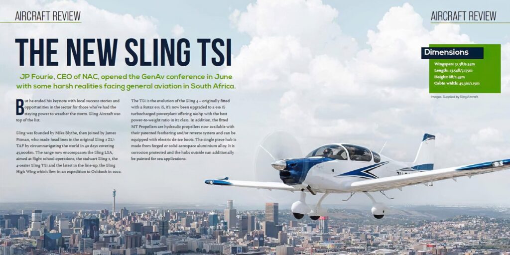 smoke on go the new sling tsi sling aircraft