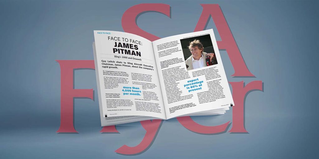SA Flyer Face To Face With James Pitman Sling Aircraft|