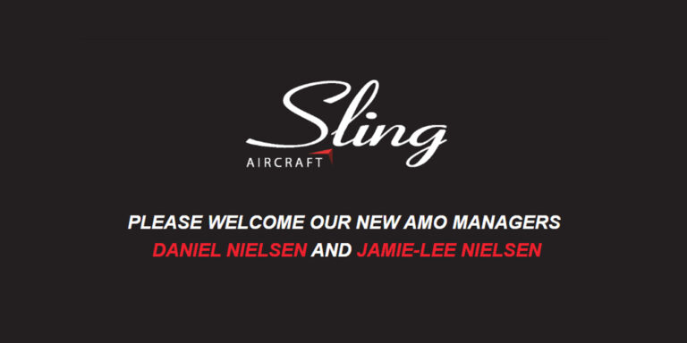 please welcome sling aircraft new amo managers daniel nielsen
