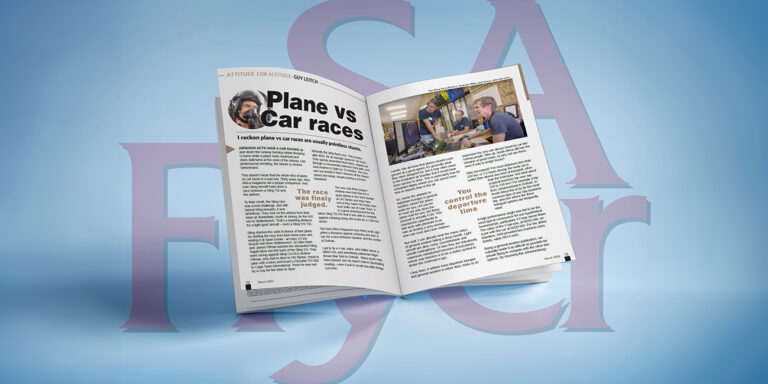 sa flyer plane vs car races sling aircraft