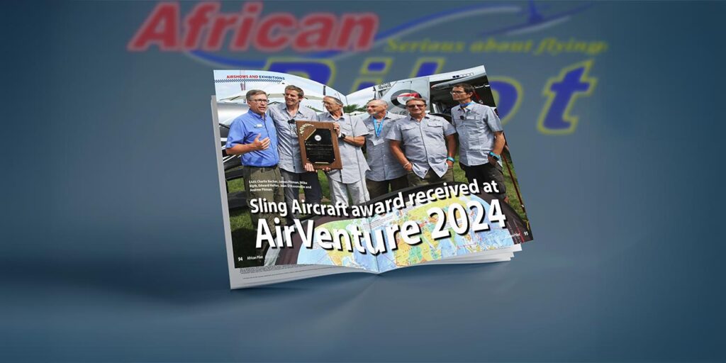 sling aircraft award received at airventure 2024 african pilot august raspet