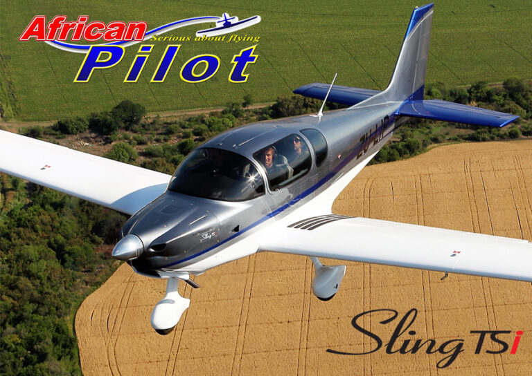 Sling TSi of The Airplane Factory on the cover of African Pilot magazine