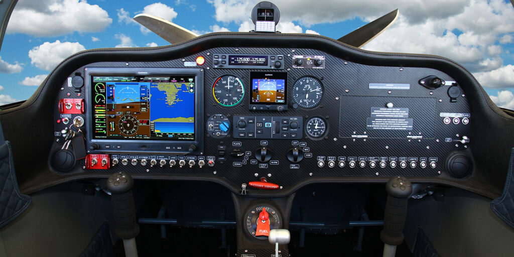 sling tsi aircraft panel of the airplane factory